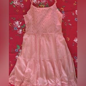 Art Class Pink Tiered Sundress